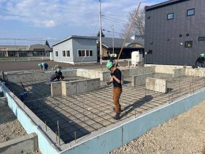 基礎鉄筋組み