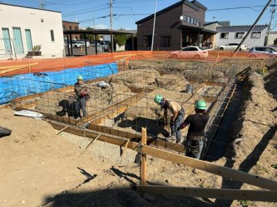 基礎工事開始